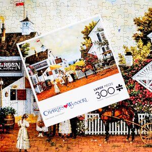 ⭐ VERY CUTE ⭐ Charles Wysocki (300) Piece Puzzle ~ "Fun Lovin' Silly Folks"